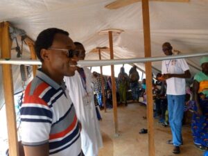 ALIMA team supporting internally displaced persons (IDPs) in North Burkina Faso